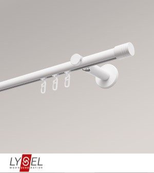 Lysel - SET Opal Innenlauf 160cm Trger offen mit Endstcke Zylinder in Weiss