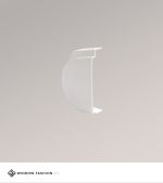 weiss Vorschau Kette rechts Glasleistenrollo XS K30 #1W weiss