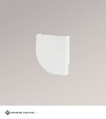 weiss Vorschau Endkappe Kette rechts für Kassettenrollo M rund #1W weiss