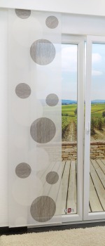 braun Vorschau Lysel - Schiebegardine Spheres #1W braun