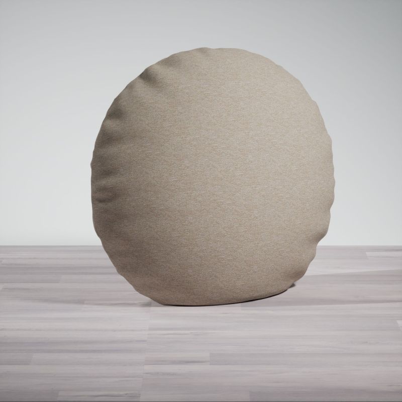 Dekokissen rund in beige