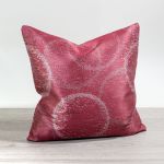 bordeaux Vorschau Lysel - Dekokissen Punktkreise gold #1W bordeaux