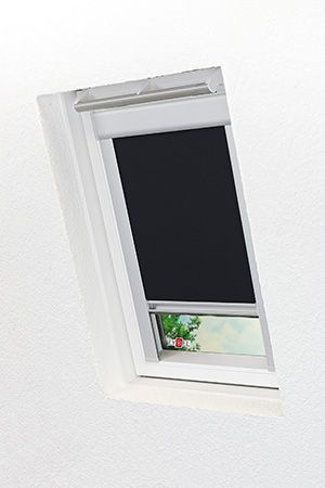 Lysel - Qualittsdachfensterrollo abdunkelnd schwarz