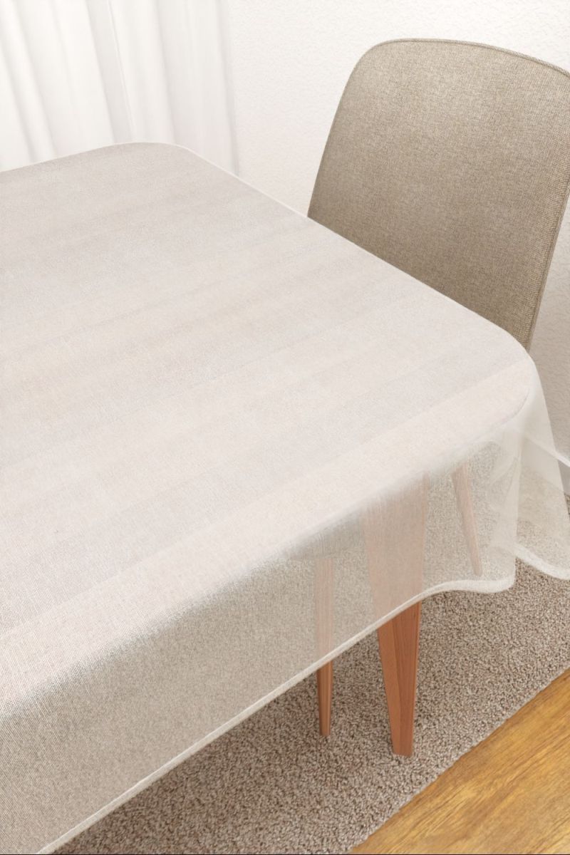 Tischdecke eckig in weiss