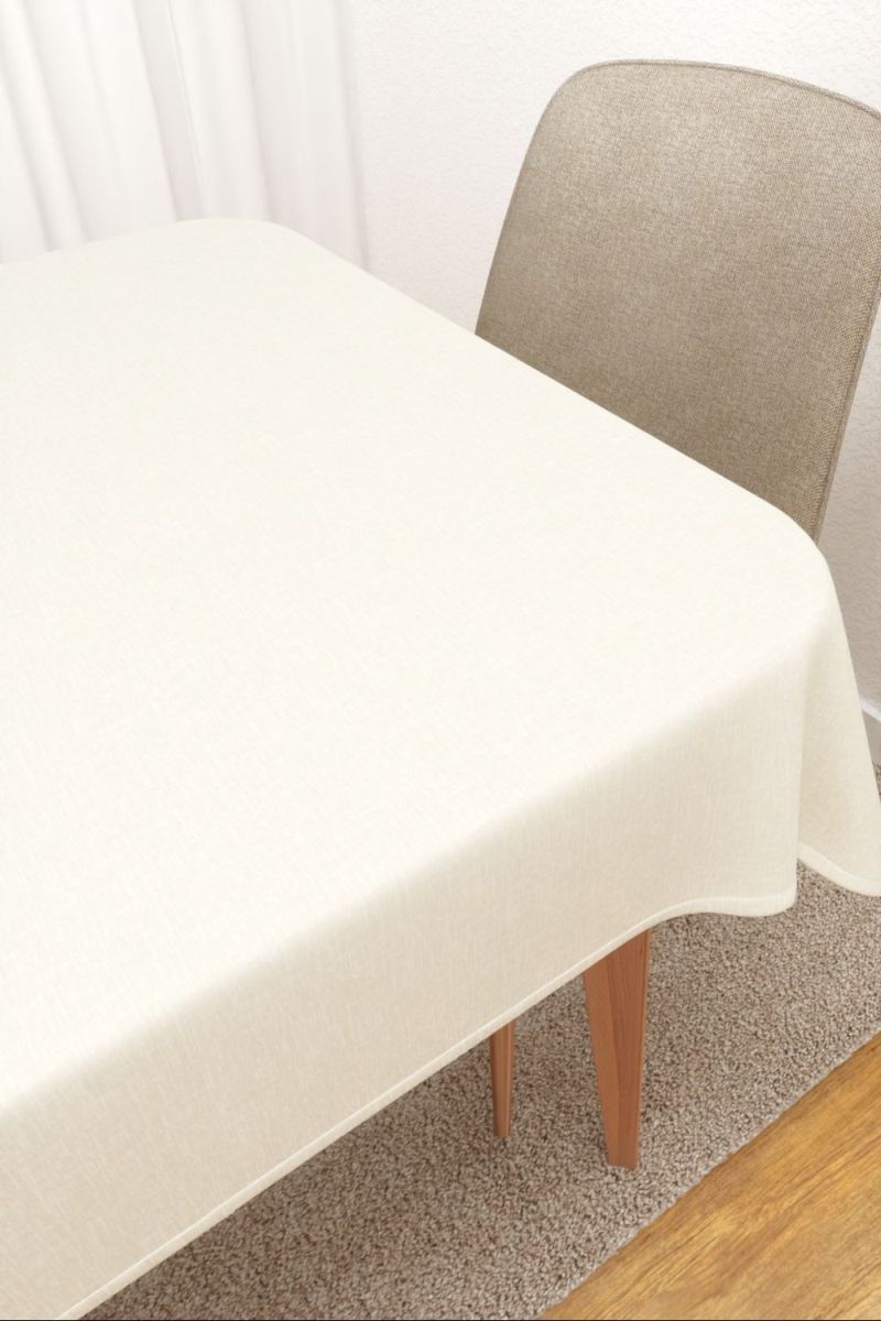 Tischdecke eckig in weiss