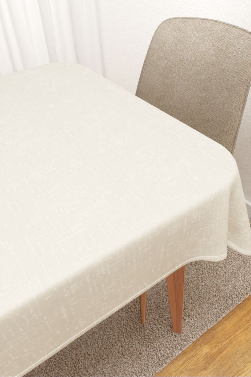 Tischdecke eckig in weiss