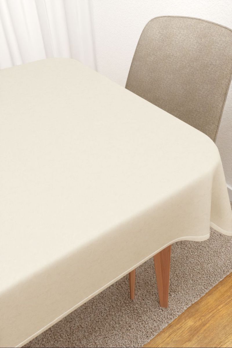 Tischdecke eckig in weiss