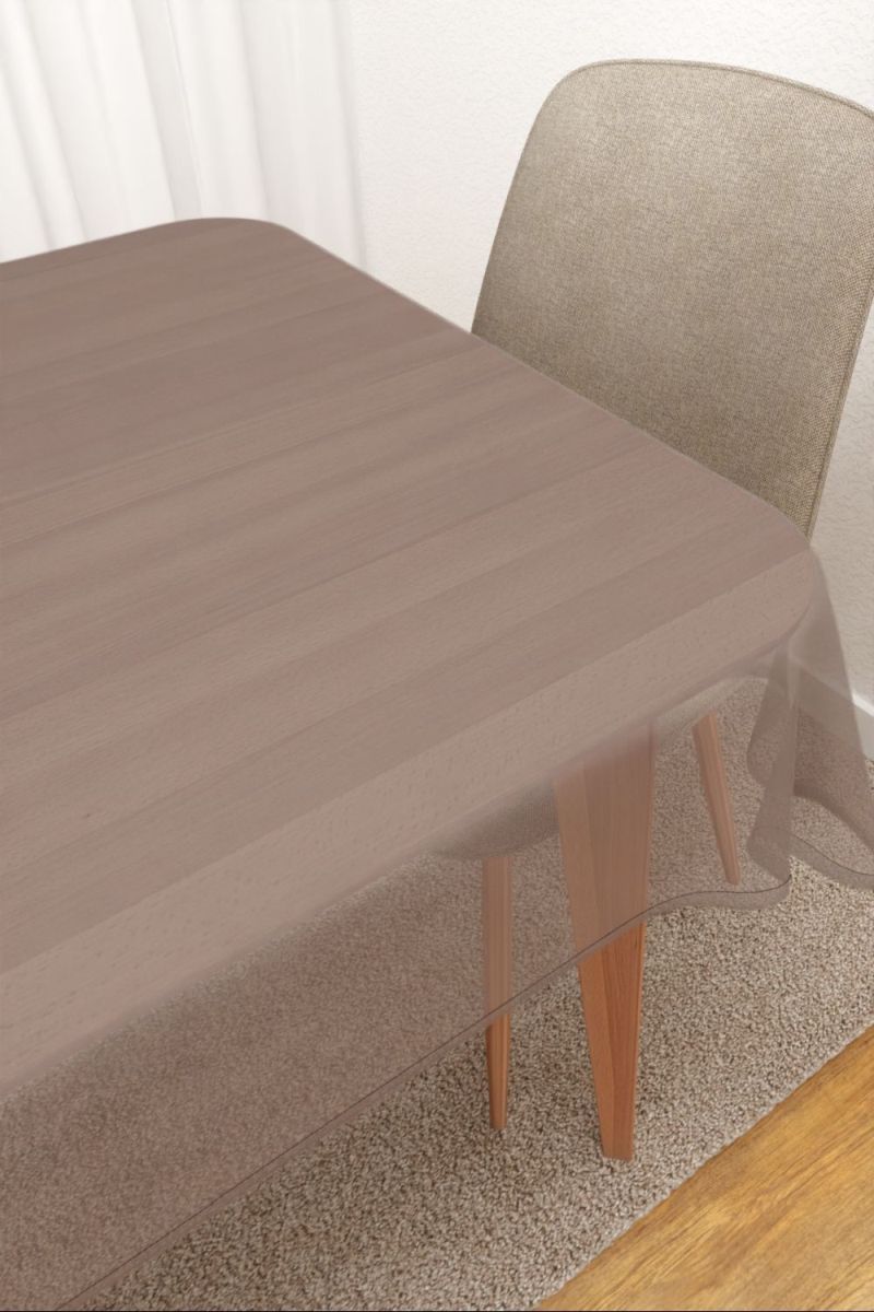 Tischdecke eckig in Braun