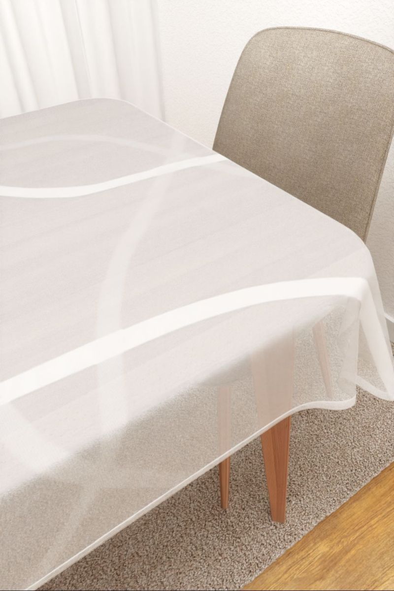 Tischdecke eckig in Weiss