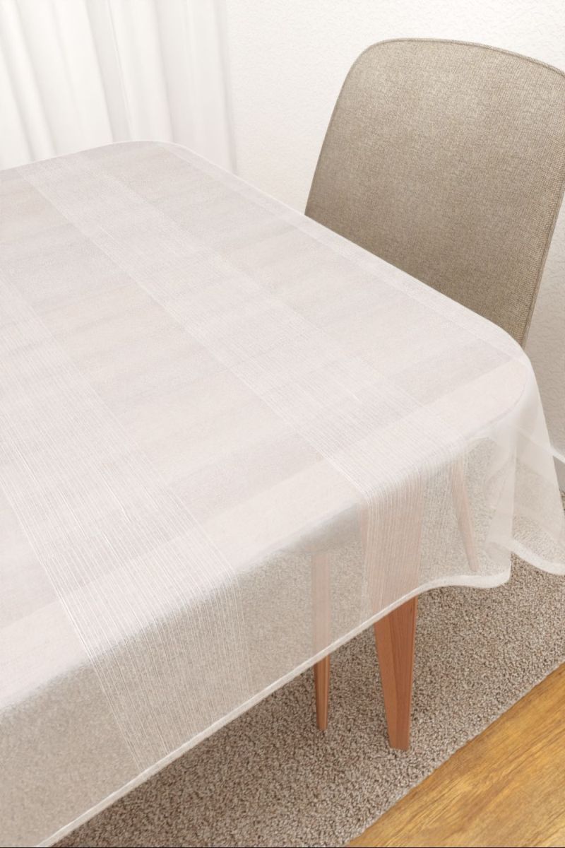 Tischdecke eckig in Weiss