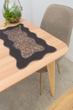 dunkelgrau Vorschau Deckchen Plauener Spitze® - Halima #1W in Beige dunkelgrau