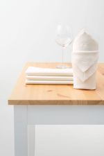 beige Vorschau SET Damastservietten von Lysel - Punkte #2M beige