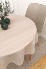 Tischdecke rund in Weiss