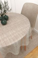 Tischdecke rund in Weiss
