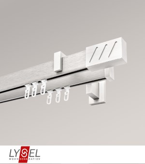 Lysel - SET Coral 160cm Multiträger 2-Lauf mit Endstücke Lines in Silber
