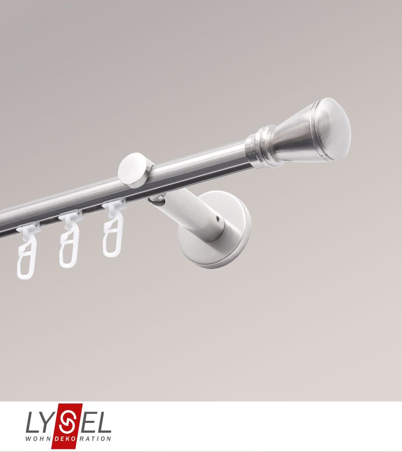 Lysel - SET Opal Innenlauf 160cm Trger offen mit Endstcke Konus in Edelstahl-Optik