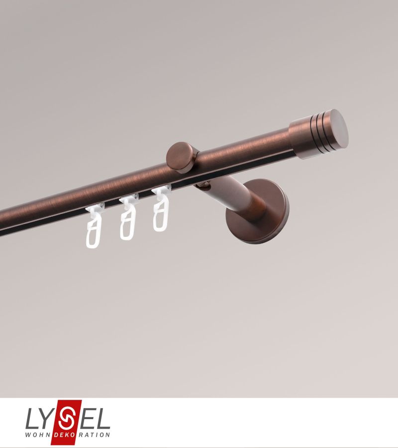 Lysel - SET Opal Innenlauf 160cm Trger offen mit Endstcke Zylinder in Bronze