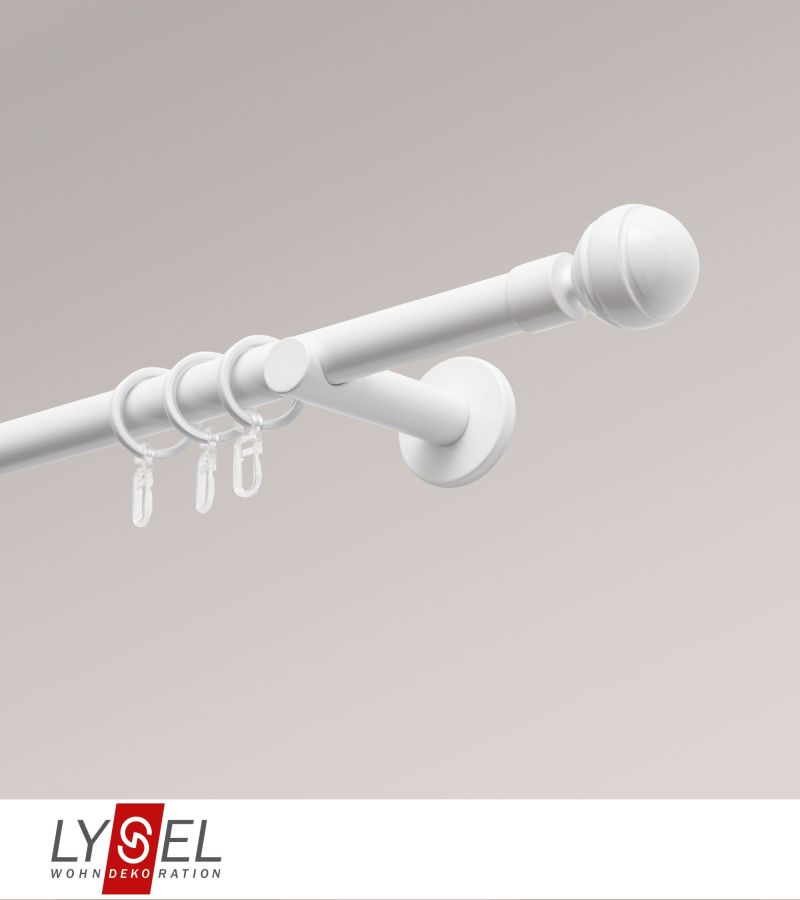 Lysel - SET Opal 160cm Trger offen mit Endstcke Kugel in Weiss