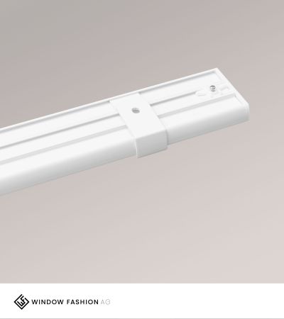 SET Vorhangschiene 115cm mit 3 Innenlufen fr Deckenmontage in Weiss