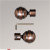 Vorschau Lysel - 1 Paar Endstücke Kugel für Opal-Stangen #1W bronze