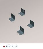 anthrazit Vorschau SET - Befestigungswinkel LYSEL HOME #1W anthrazit