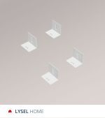 weiss Vorschau SET - Befestigungswinkel LYSEL HOME #1W weiss