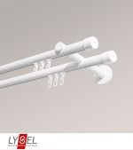 weiss Vorschau Lysel - SET Opal Innenlauf 160cm 2 Lauf Doppel-Kombiträger offen mit Endstücke Kappe in Weiss #1W weiss