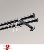 titan Vorschau Lysel - SET Opal 160cm Doppel-Kombiträger offen 2-Lauf mit Endstücke Kappe in Weiss #1W titan