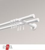 weiss Vorschau Lysel - SET Opal 160cm Doppel-Kombiträger offen 2-Lauf mit Endstücke Kappe in Weiss #1W weiss