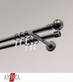 titan Vorschau Lysel - SET Opal 160cm Doppel-Kombiträger offen 2-Lauf mit Endstücke Kugel in Weiss #1W titan