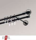titan Vorschau Lysel - SET Opal 160cm Doppelträger geschlossen 2-Lauf mit Endstücke Kugel in Bronze #1W titan