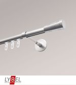 edelstahl-optik Vorschau Lysel - SET Opal Innenlauf 160cm Träger geschlossen mit Endstücke Cone in Edelstahl-Optik #1W edelstahl-optik