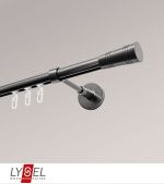 titan Vorschau Lysel - SET Opal Innenlauf 160cm Träger geschlossen mit Endstücke Cone in Edelstahl-Optik #1W titan