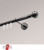 titan Vorschau Lysel - SET Opal Innenlauf 200cm Träger geschlossen mit Endstücke Kugel in Weiss #1W titan