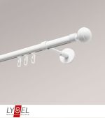 weiss Vorschau Lysel - SET Opal Innenlauf 200cm Träger geschlossen mit Endstücke Kugel in Weiss #1W weiss