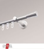 edelstahl-optik Vorschau Lysel - SET Opal Innenlauf 160cm Träger offen mit Endstücke Cone in Edelstahl-Optik #1W edelstahl-optik