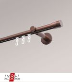 bronze Vorschau Lysel - SET Opal Innenlauf 160cm Träger offen mit Endstücke Zylinder in Edelstahl-Optik #1W bronze