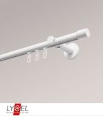 weiss Vorschau Lysel - SET Opal Innenlauf 160cm Träger offen mit Endstücke Zylinder in Edelstahl-Optik #1W weiss