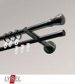 titan Vorschau Lysel - SET Opal Mix 200cm 2 Lauf Doppel-Kombiträger offen mit Endstücke Konus in Weiss #1W titan