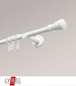 weiss Vorschau Lysel - SET Opal 160cm Träger offen mit Endstücke Konus in Edelstahl-Optik #1W weiss