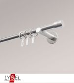edelstahl-optik Vorschau Lysel - SET Opal 160cm Träger offen Träger offen mit Endstücke Zylinder in Weiss #1W edelstahl-optik