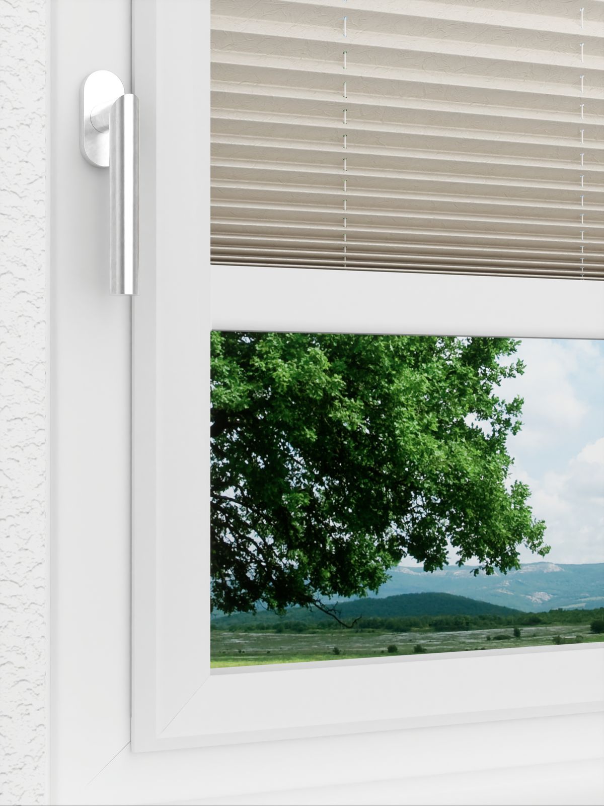 Detailansicht LYSEL HOME Plissee 141A Abelia Pearl