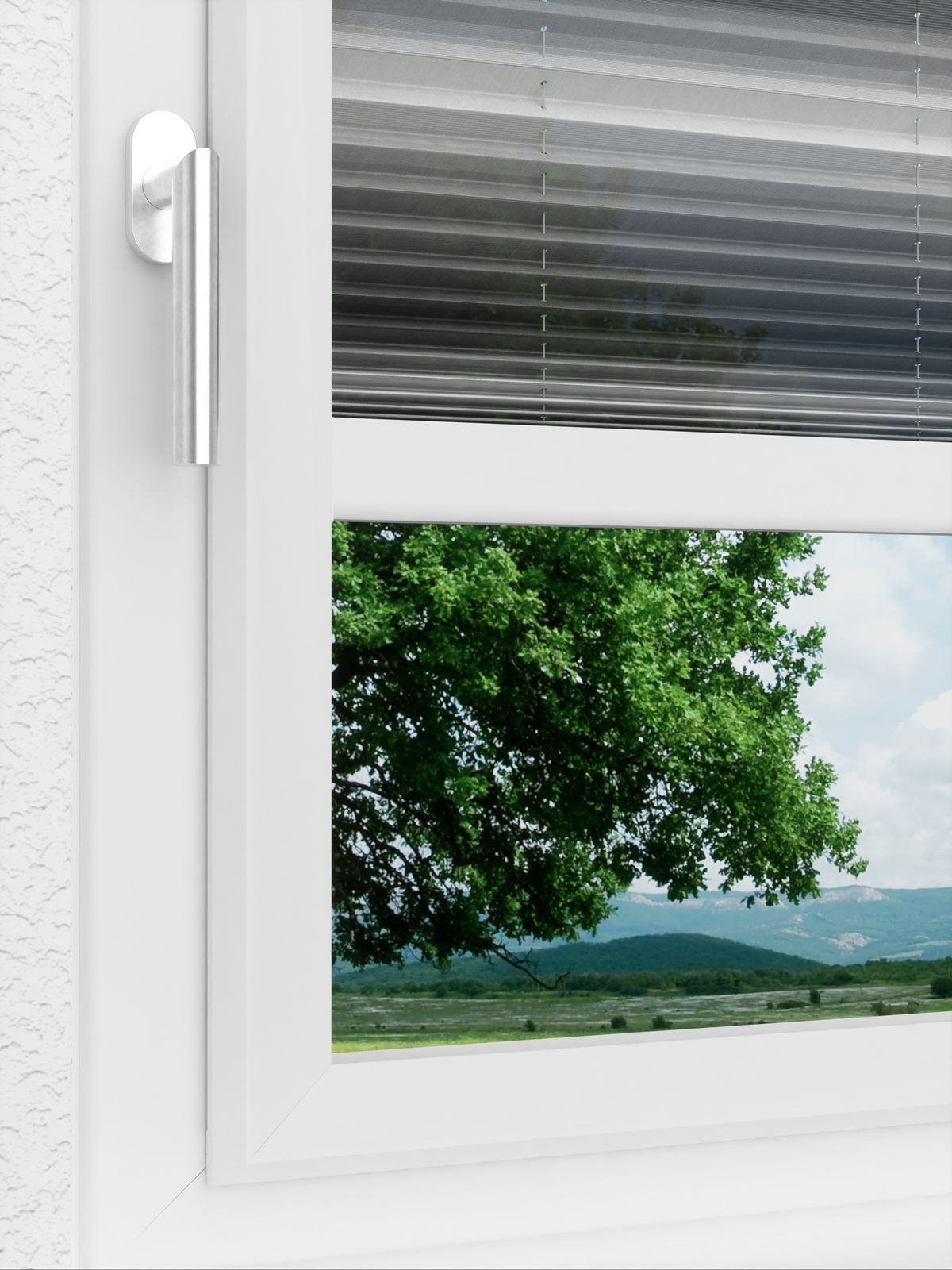Detailansicht LYSEL HOME Plissee 418A Light Wave
