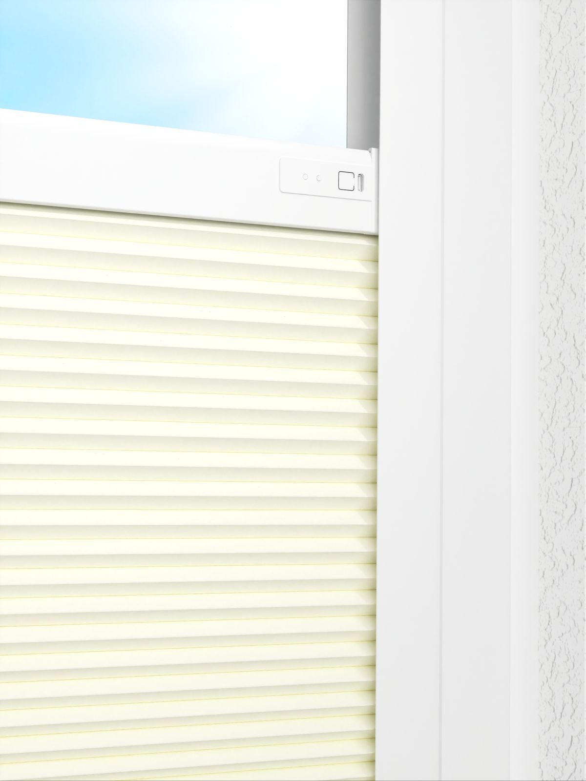 Detailansicht LYSEL HOME Plissee 313A Evelyne Wabe
