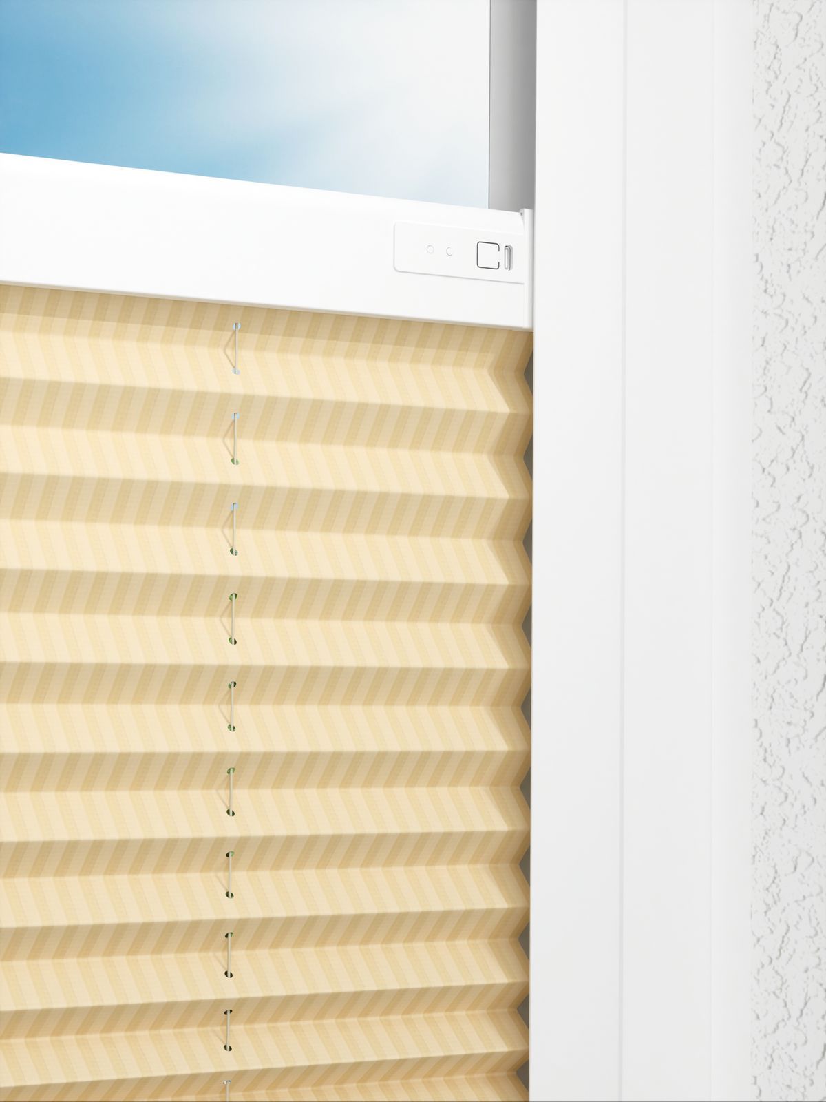 Detailansicht LYSEL HOME Plissee 414A Silky Streifen