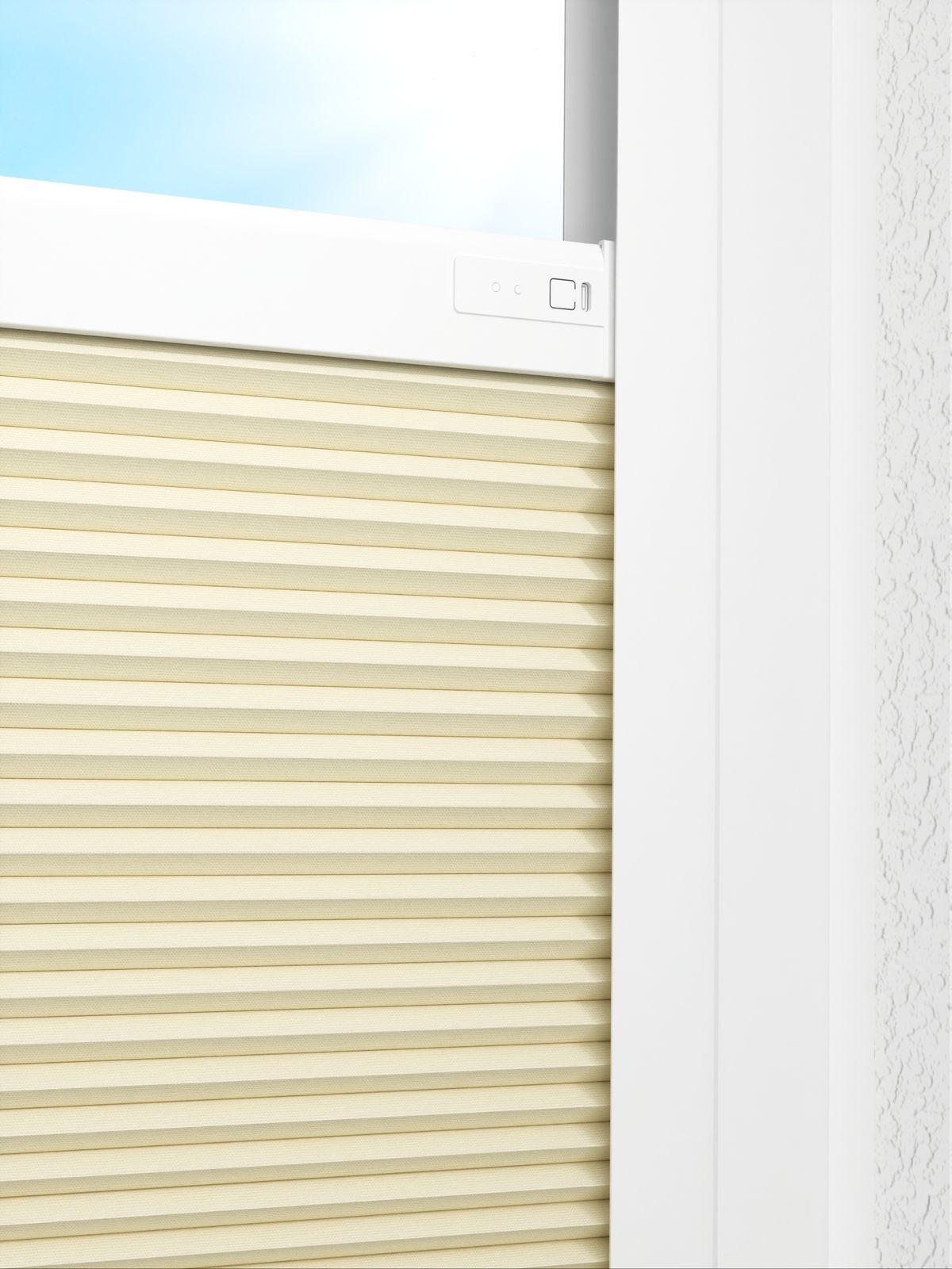 Detailansicht LYSEL HOME Plissee 320A Shadow BO Wabe