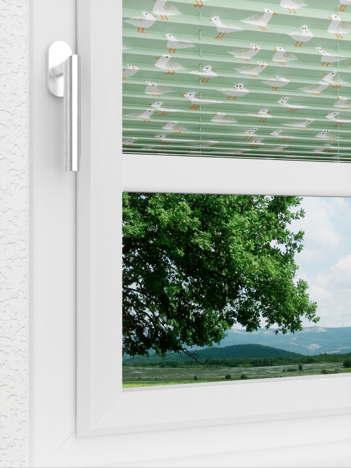 Detailansicht LYSEL HOME Plissee 435A Seagulls