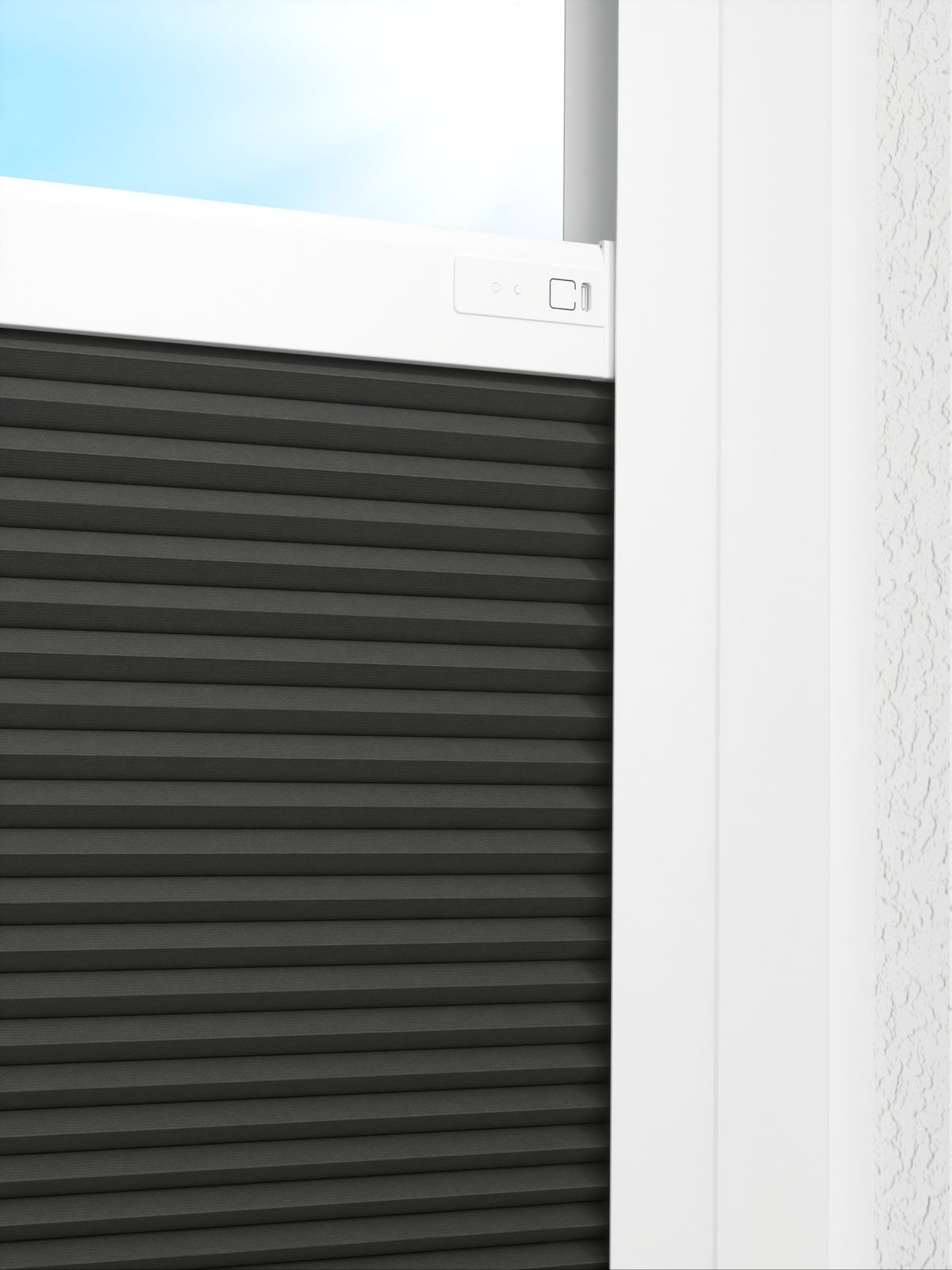 Detailansicht LYSEL HOME Plissee 018A Calluna Wabe