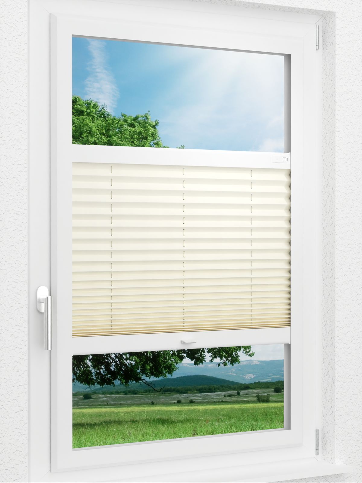 Detailansicht LYSEL HOME Plissee 101A Aralia Pearl