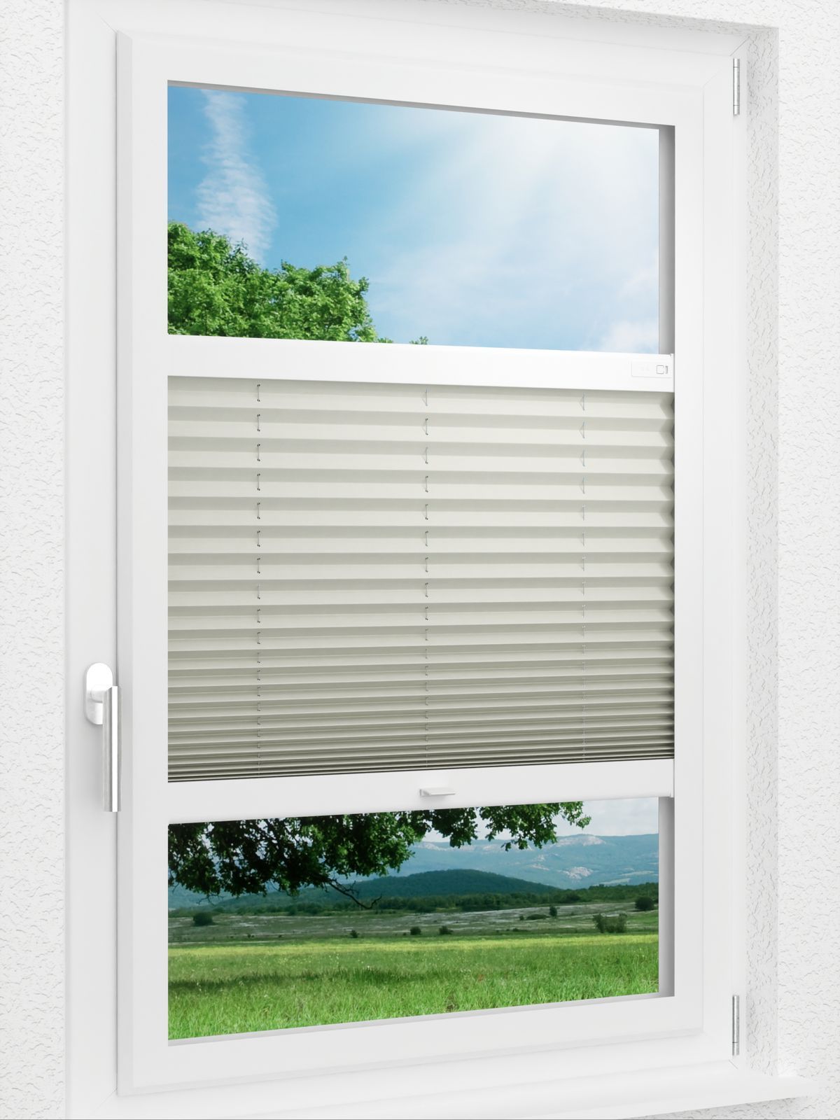 Detailansicht LYSEL HOME Plissee 212A Aralia Pearl